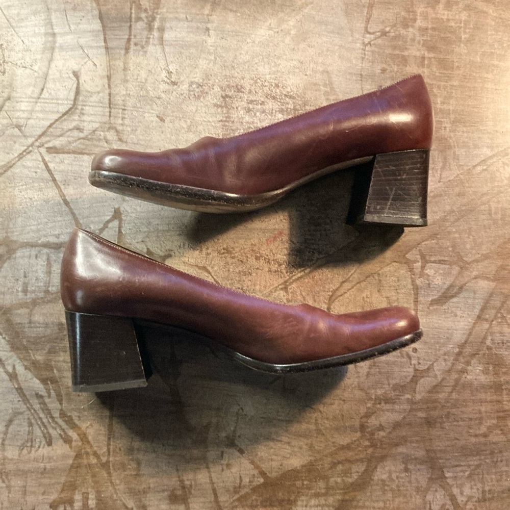 Coach Square Heels 8.5 B made in Italy